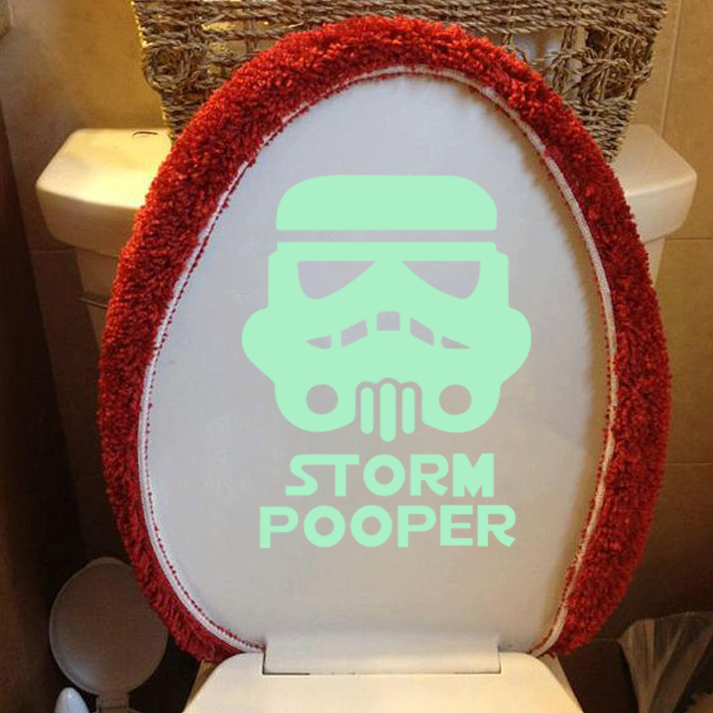 lvfan XYM015 Carved Star Wars Toilet with glow-in-the-dark stickers for living room bedroom bathroom