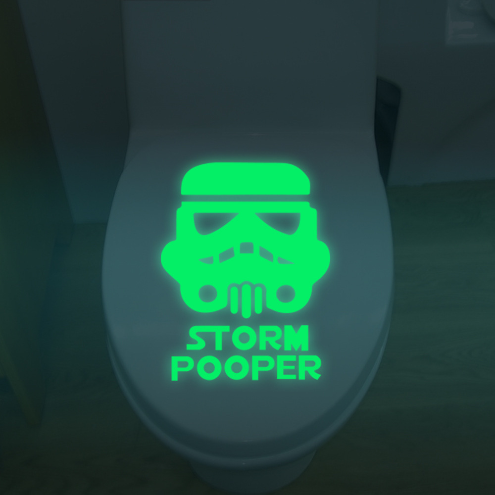 lvfan XYM015 Carved Star Wars Toilet with glow-in-the-dark stickers for living room bedroom bathroom