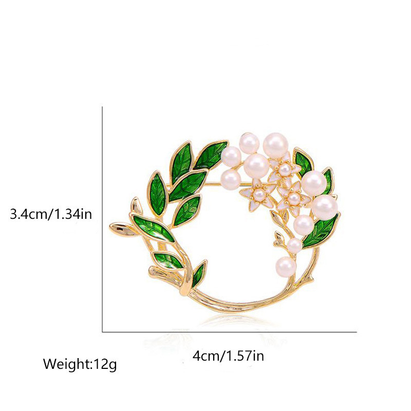 Gardenia Pearl Brooch High-end women's luxury pin fashion personality day corsage accessories