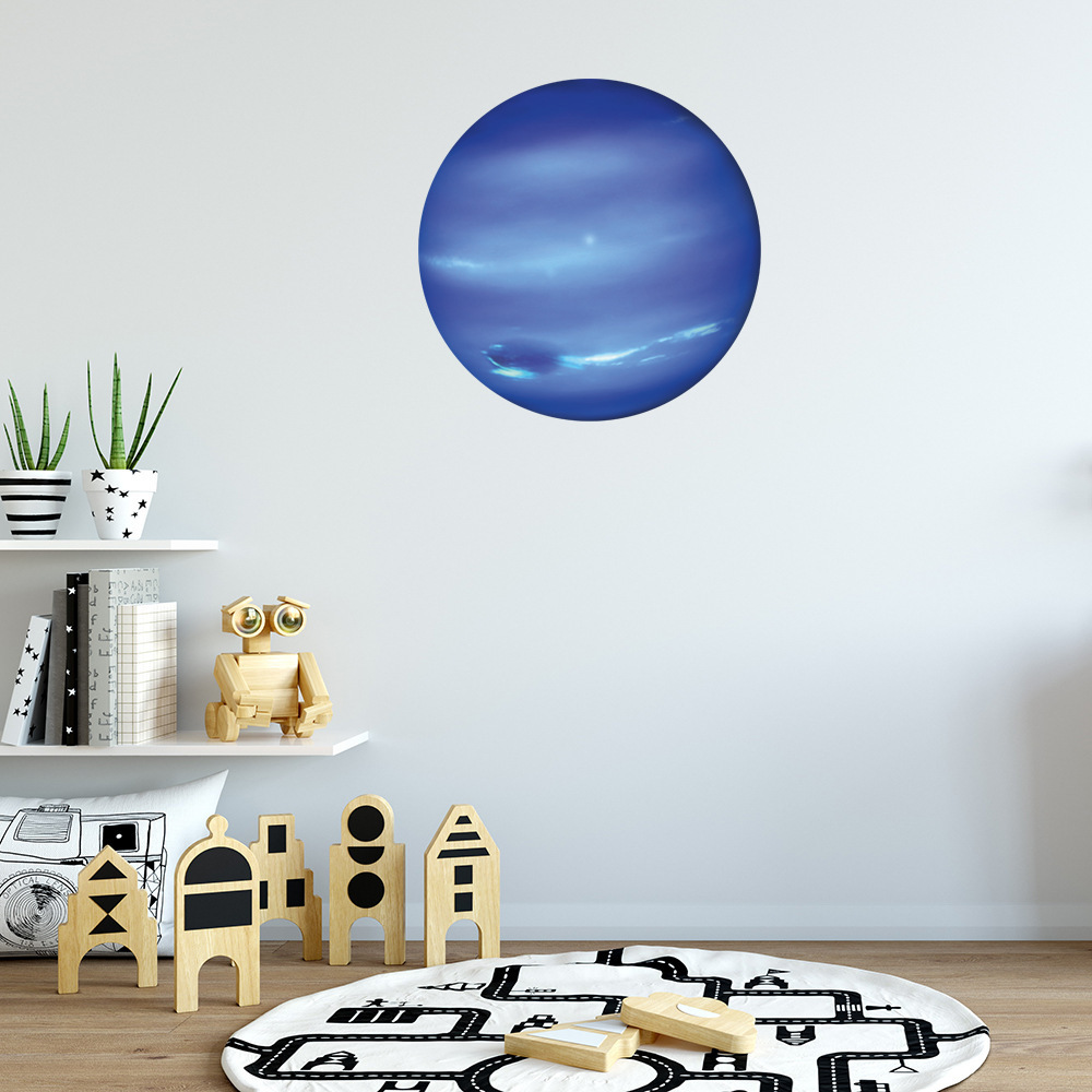 30cm luminous solar system eight planets Neptune fluorescent stickers foreign trade hot children's room decorative wall