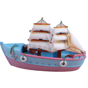 quyingqiu Mediterranean wind resin crafts decoration sailing boat aquarium ocean gift souvenir