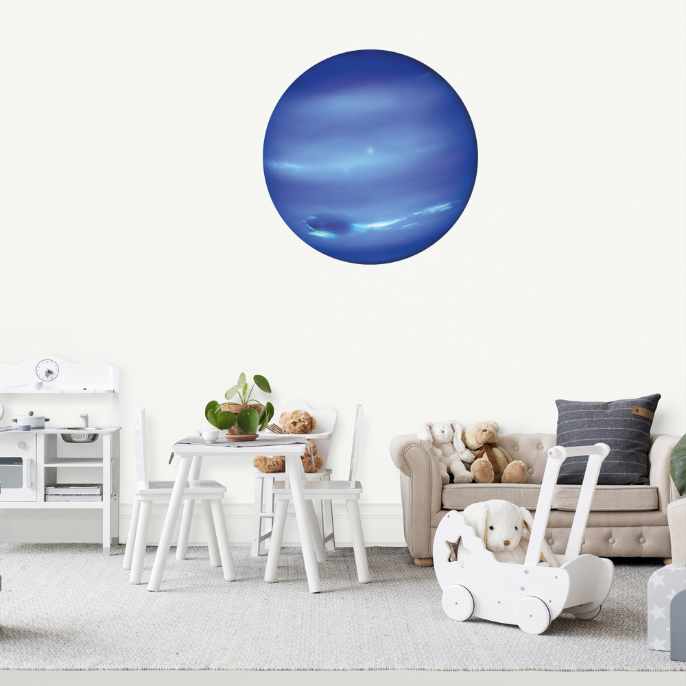 30cm luminous solar system eight planets Neptune fluorescent stickers foreign trade hot children's room decorative wall