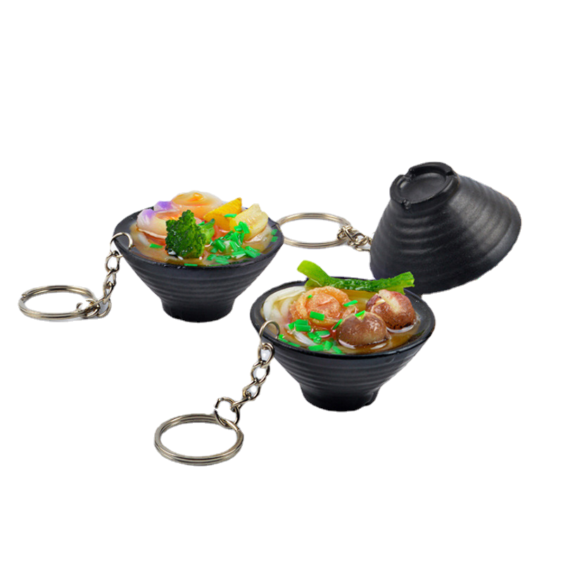 wangdun simulation noodles corn Udon ramen flavor snack key chain pendant food Play play home toyminiatures