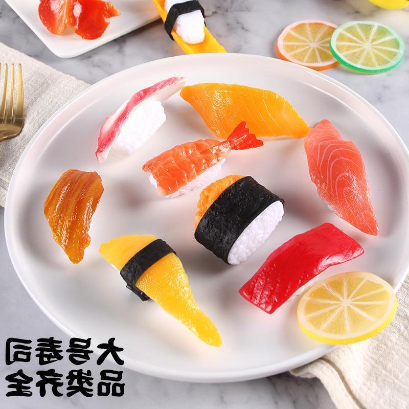 wangdun large simulation Japanese salmon fish roe sushi rice ball food model shooting props play decoration wholesaleminiatures