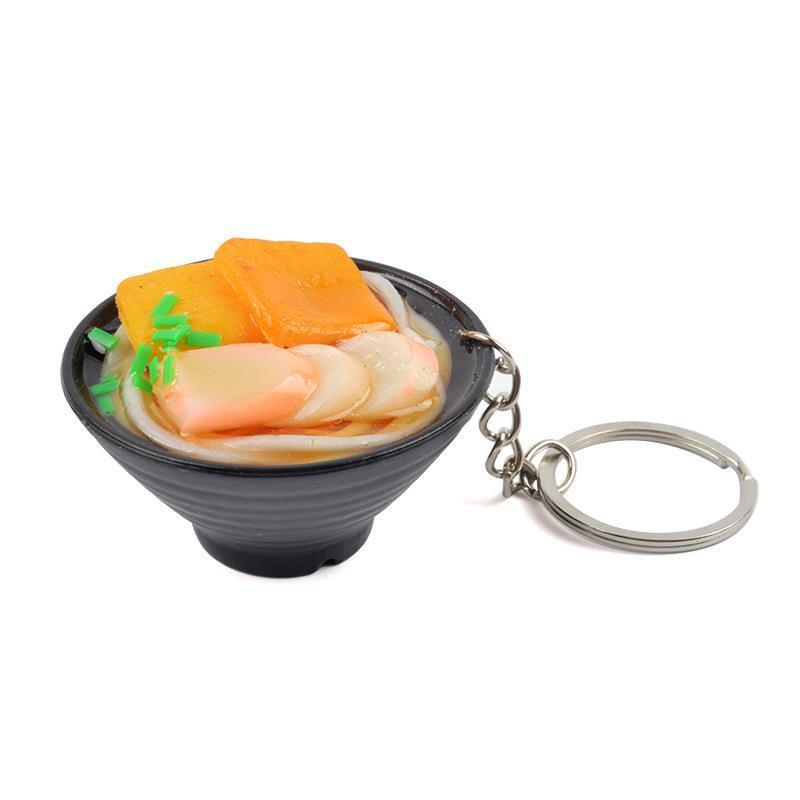 wangdun simulation noodles corn Udon ramen flavor snack key chain pendant food Play play home toyminiatures