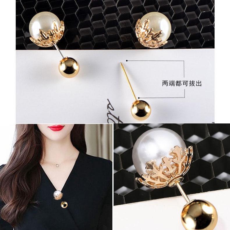 Anti-slip button 6-piece set brooch fixed clothes pin cardigan waistband change small skirt magic