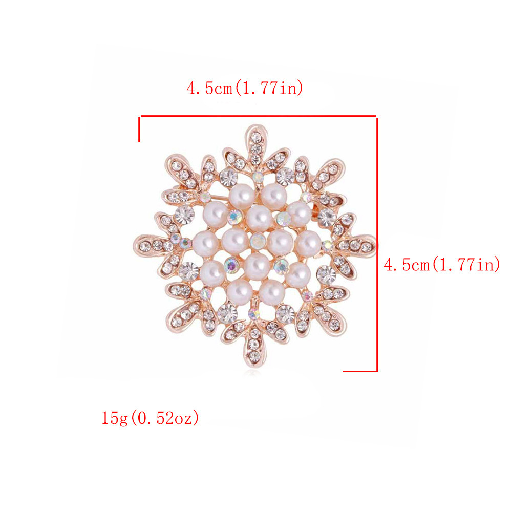 Fashion high-grade pearl brooch women's rhinestone silk scarf  crystal corsage pin jewelry