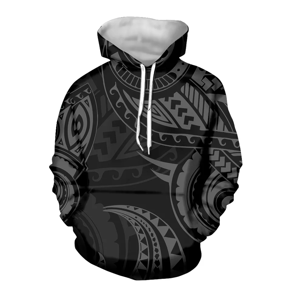 Personalized Western America Football Team Clothing Men's Plus Size Hoodies Sweatshirts Polynesian Tribal Design Pullover Shirts