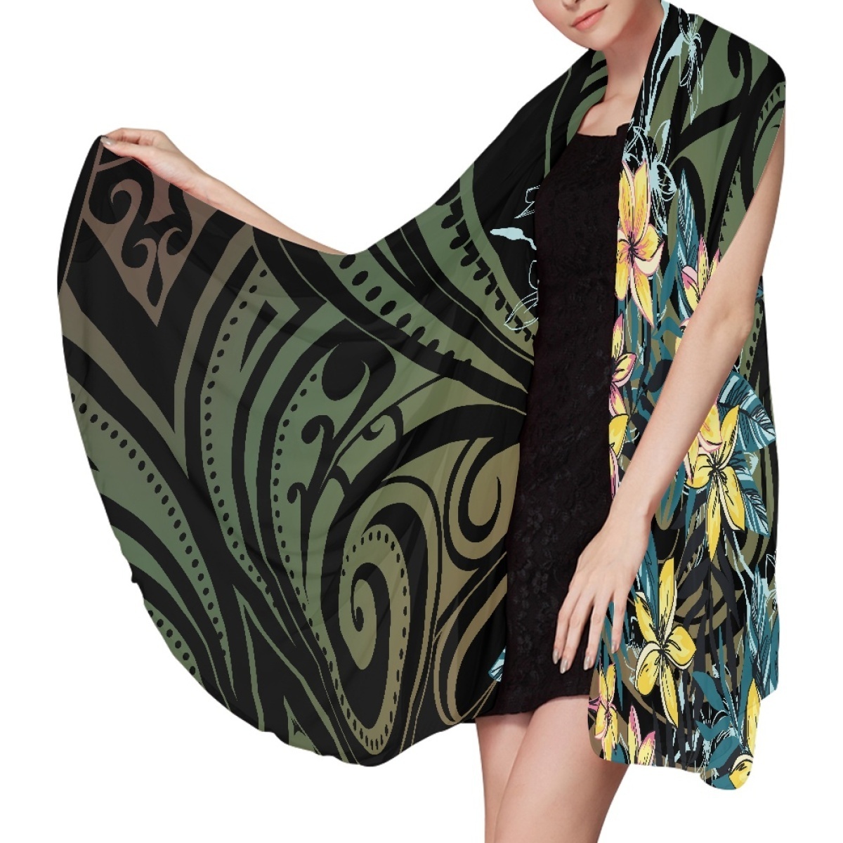 2024 Lavalava Sarong Beachwear Hawaiian Turtle Polynesian Multi Wear Swimsuit Sarong Custom Print Wrap Sarong Cover Up for Women