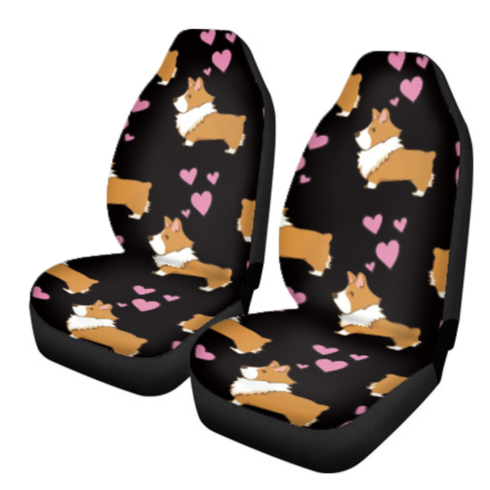 Girly Auto Car Seat Covers Universal Custom Animal Pink Cats Print Car Cover Seats Luxury Car Accessories 2022 Interior Dropship