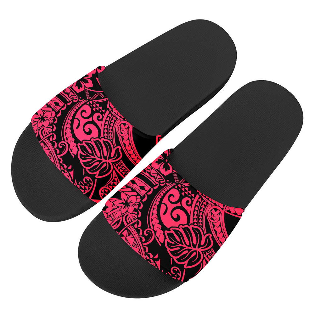 Custom Designer Polynesian Tonga Slippers Pvc Sole Mens Slippers Summer Beach Female Slide Sandals Best Supplier Cheap Wholesale