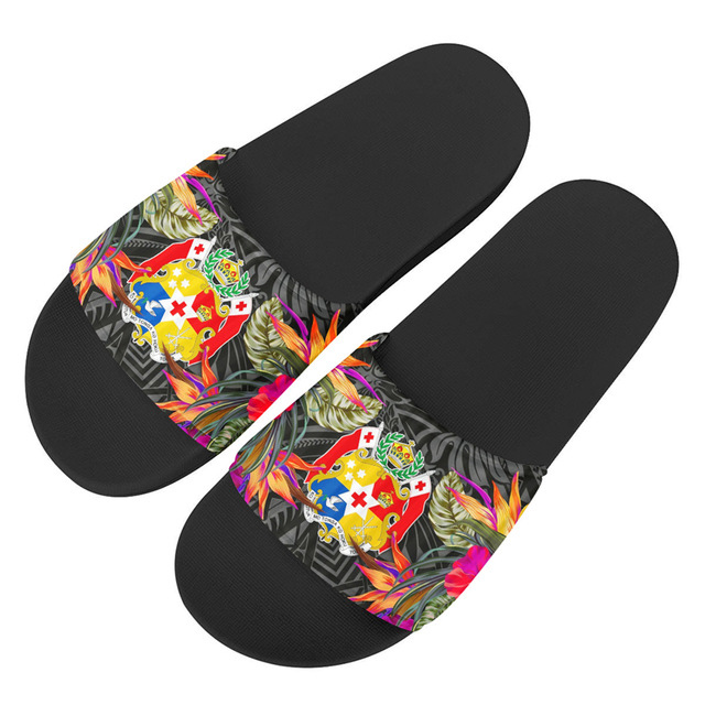 Custom Designer Polynesian Tonga Slippers Pvc Sole Mens Slippers Summer Beach Female Slide Sandals Best Supplier Cheap Wholesale