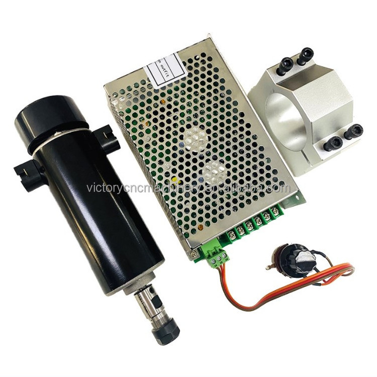 800W DC110V 20000RPM Air Cooling Spindle Motor Power Supply Speed Governor CNC Machine Engraving Spindle