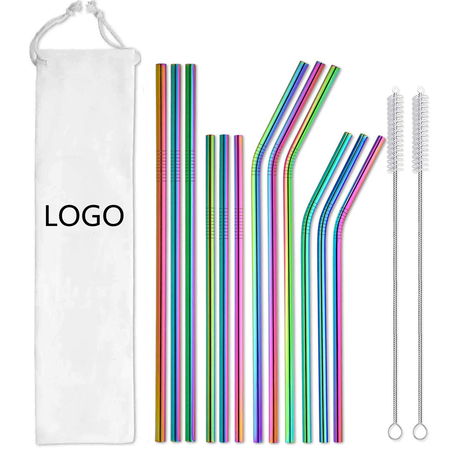 Stainless Steel Drinking Straws Fits for Simple Modern Tumbler Metal Straw