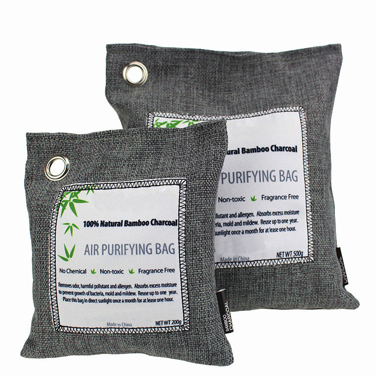 500g natural bamboo charcoal remove odors Bamboo Charcoal Air Purifying Bag