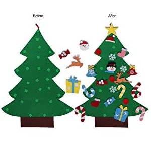 Xmas Decorations Ornaments Party Supplier Wall Hanging DIY Felt Christmas Tree Calendar