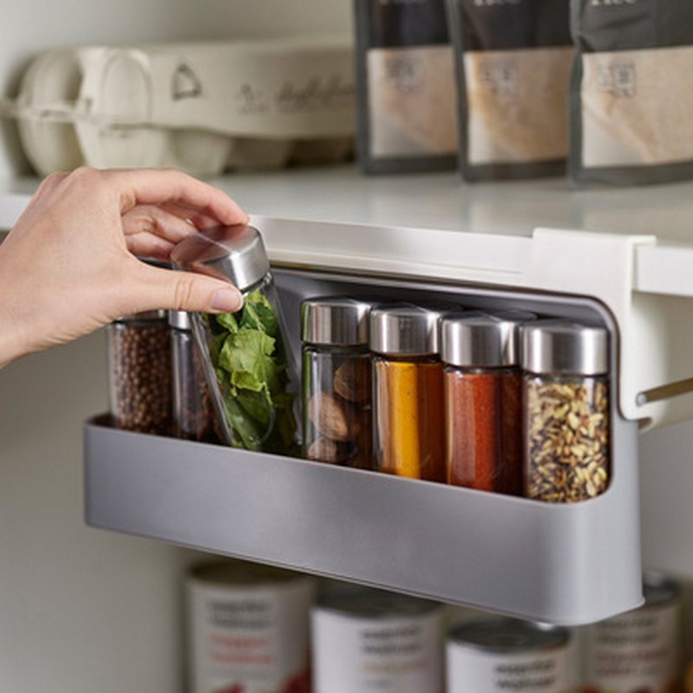 Kitchen Spice Racks Under Shelf Spice Organizer Hanging Drawer Organizer Adjustable Under Shelf Spice Rack