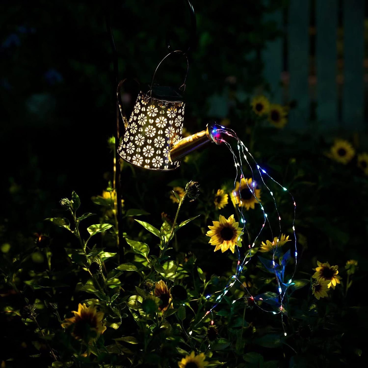 Solar Watering Can with Lights,Solar Outdoor Garden Decor Waterproof Large Hanging Lantern Landscape Lights Outside Decorations