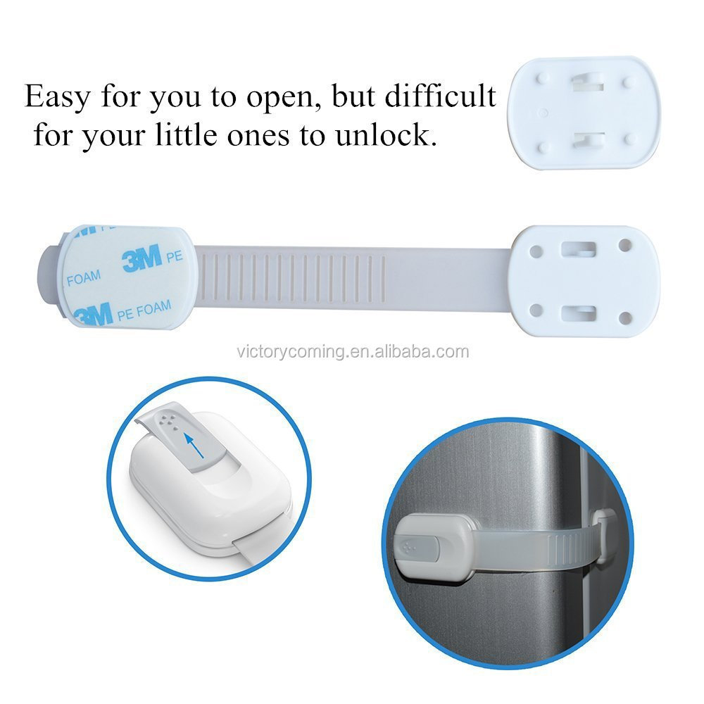 Baby Proofing Child Safety Locks The Safest Quickest and Easiest 3M Adhesive Cabinet Latches No Screws Magnets Multi-Purpose