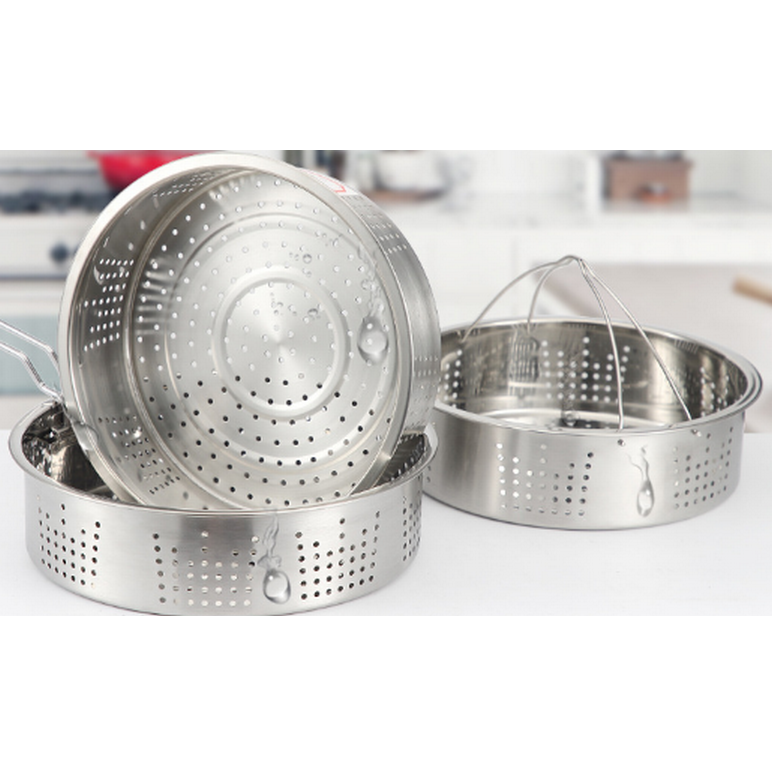 Steamer Basket with  Divider Fits  Pot 5 6 8 qt Pressure Cooker Stainless Steel