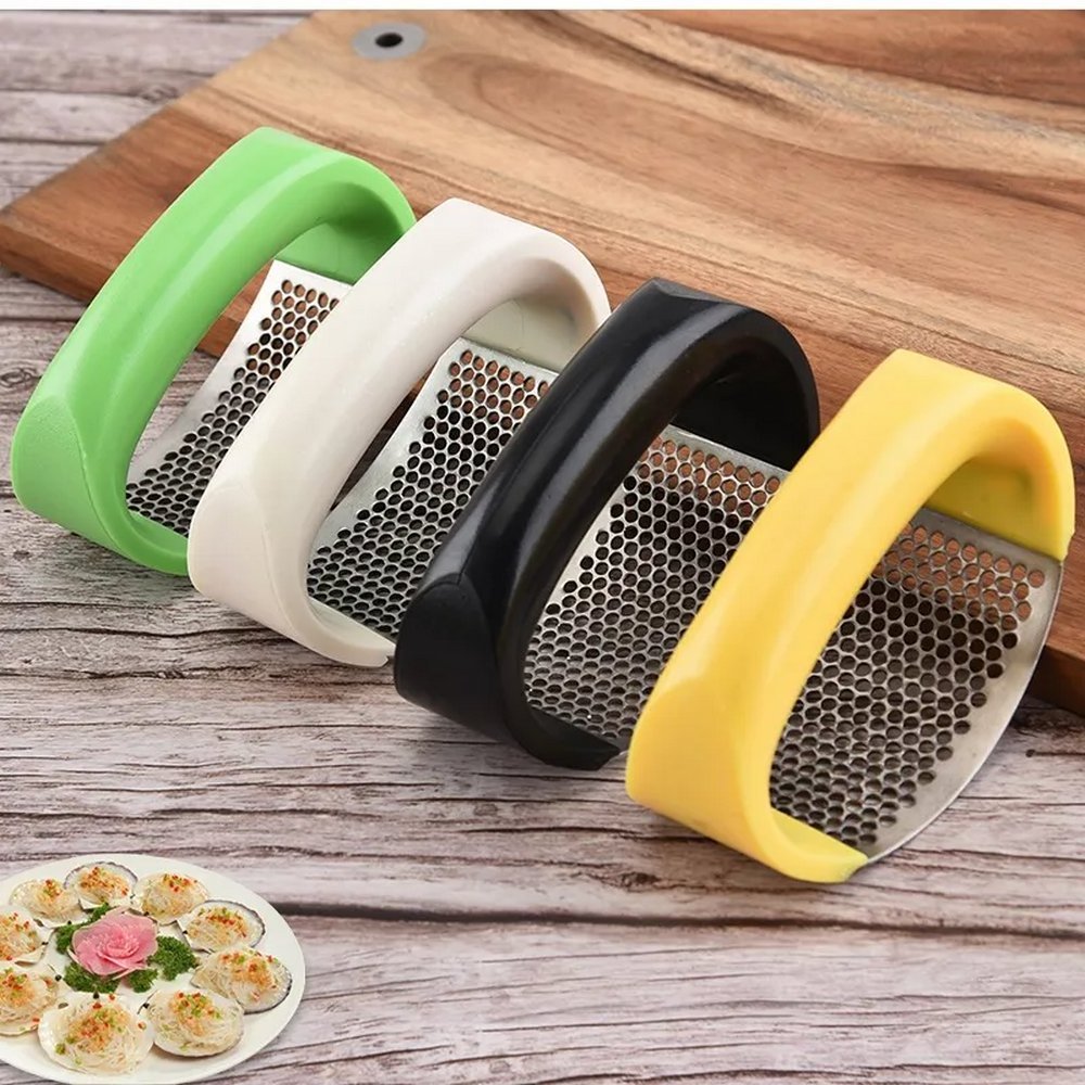 Stainless Steel Premium Garlic Mincer New Kitchen Stainless Steel Garlic Mincer Crusher Garlic Press Rocker