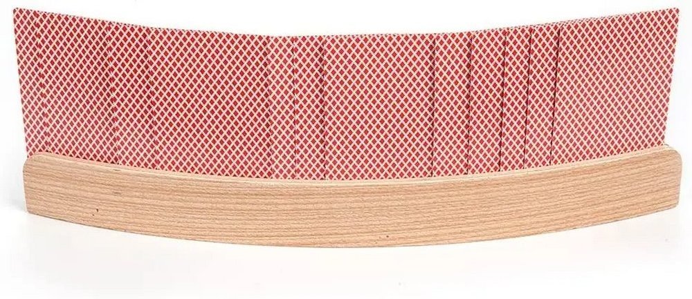 Wood Curved Playing Card Holder Racks Tray For Kids Seniors Adults Curved Wooden Playing Card Holders