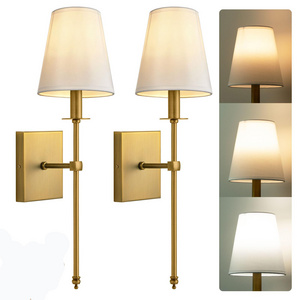 Battery Operated Wall Sconces Set of 2 Two, Rechargeable Wall Lights with Dimmable Detachable Light Bulb