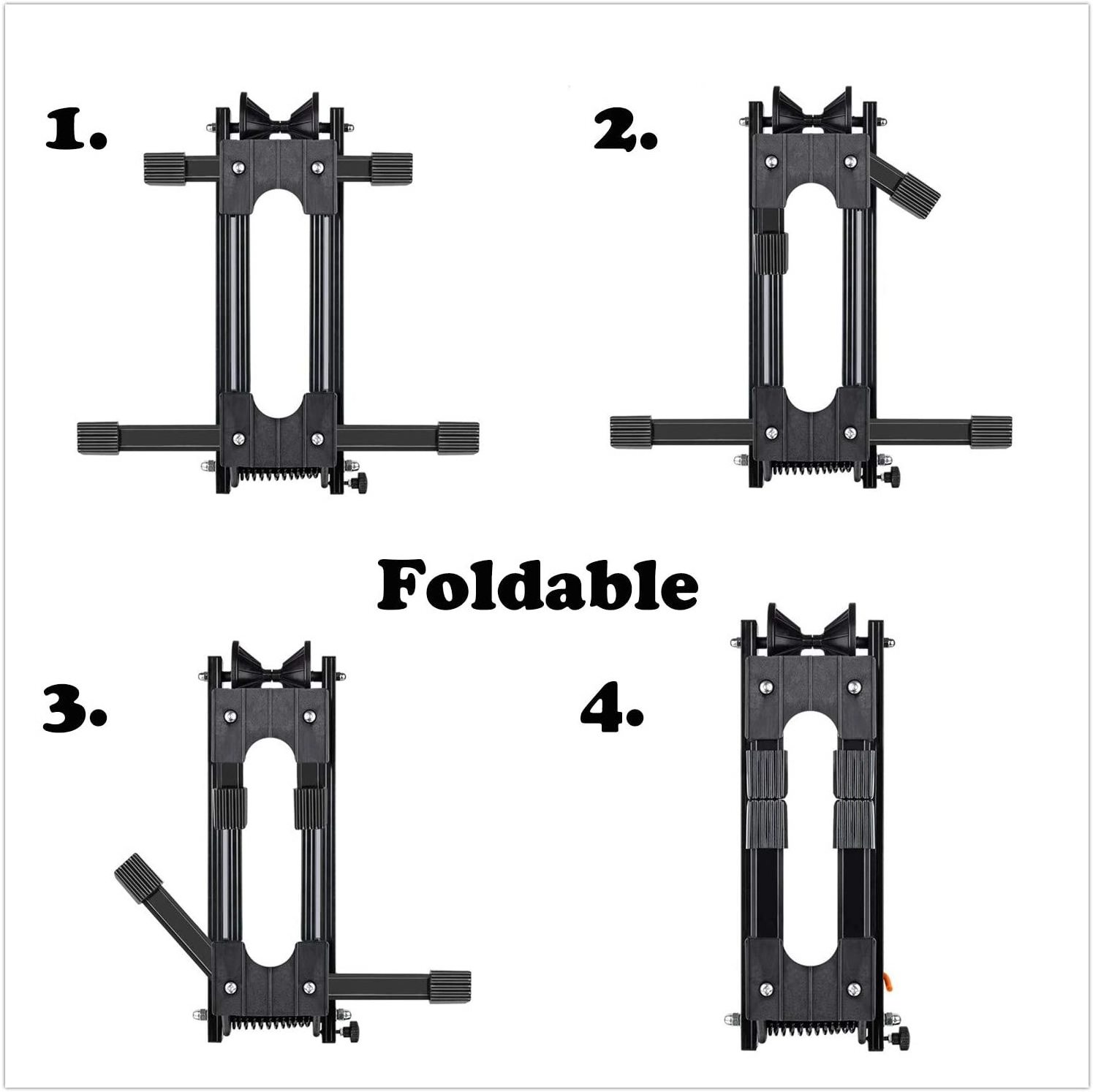 Bicycle Floor Wheel Stand Holder Indoor Parking Rack Stand for Garage, Foldable Home Bike Stand Rack Holder