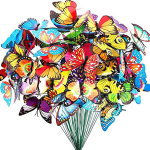 Butterflies Stakes  Outdoor Patio Lawn Yard Garden Ornaments Patio Decor Butterfly Garden Stakes