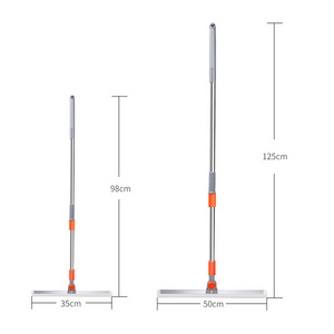 35/50CM Multifunction Magic Broom Magic Floor Wiper Rotatable Wiper Scraper Telescopic Broom Floor Cleaning Tools