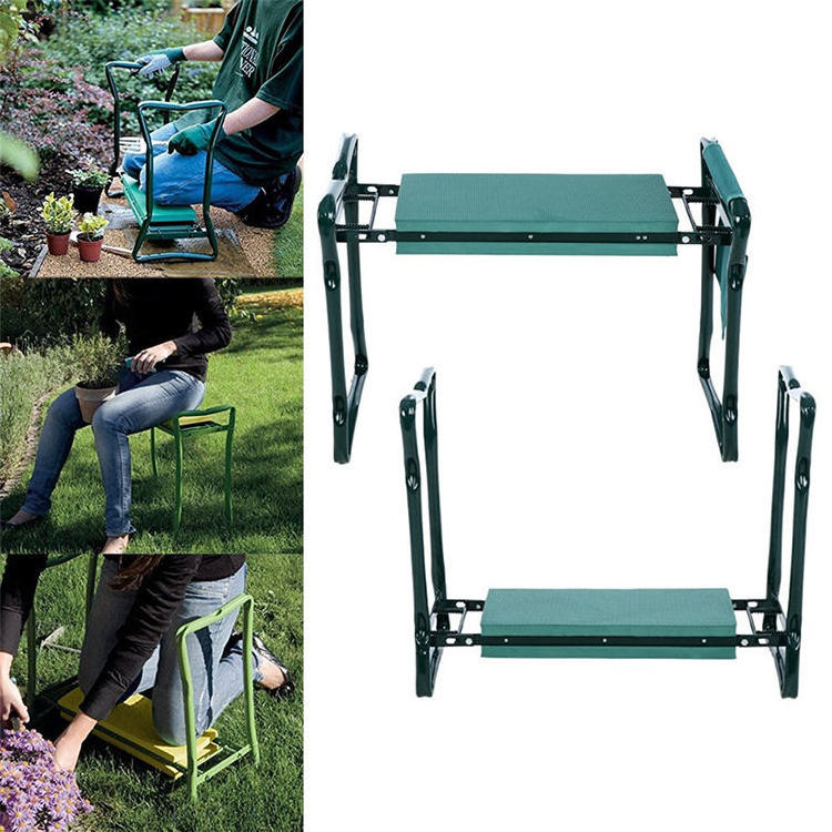 Garden Kneeler and Seat Portable Garden Kneeler Gardening Bench Supplies Protects Your Knees Clothes from Dirt Grass Stains