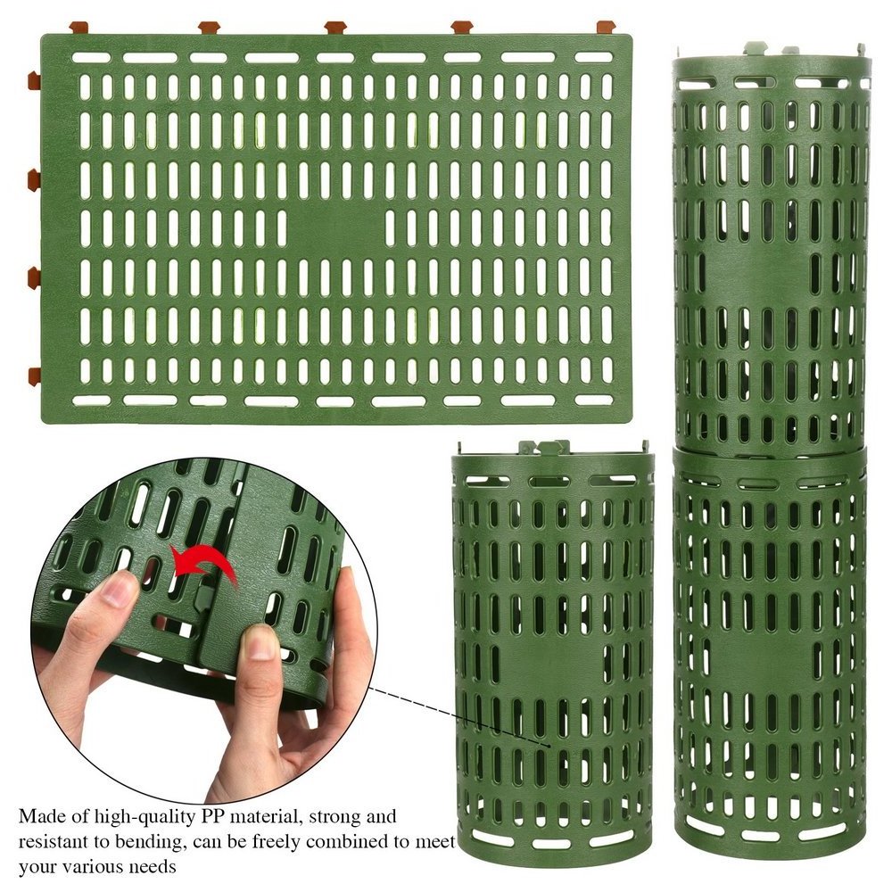 Tree Guard Weather-Proof Plastic Adjustable Nursery Mesh Tree Bark Protector Tree Trunk Protectors