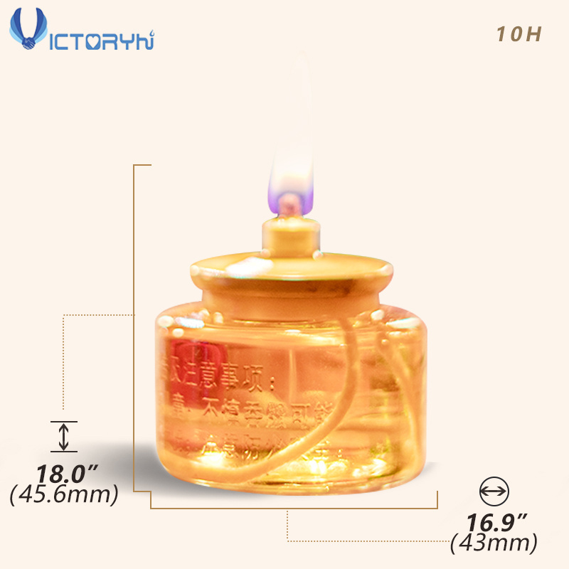 VGT Manufacturer Custom Wholesale 10H Burning Time Gift Candle Colourful Liquid Candle