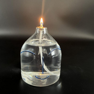 VGT Iflame Smokeless Refillable Liquid Glass Oil Candle Eco Friendly Glass Oil Lantern Emergency Liquid Candle