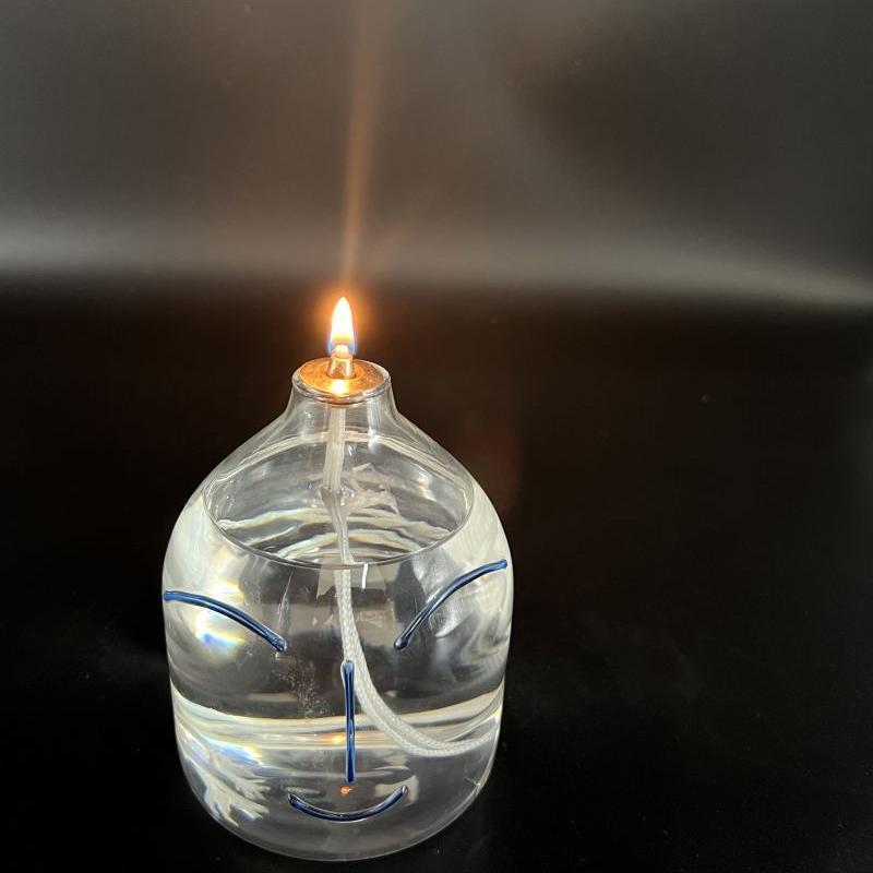 VGT Iflame Smokeless Refillable Liquid Glass Oil Candle Eco Friendly Glass Oil Lantern Emergency Liquid Candle