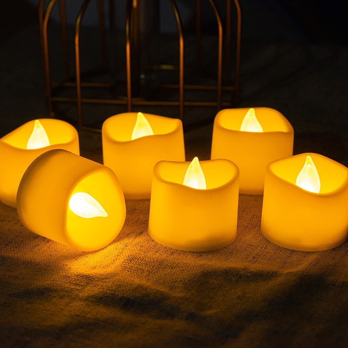 VGT Real Floating Wax Electric Modern Dancing LED Taper Candle Flameless LED Candles With Moving Flame Safety Electronic Candle