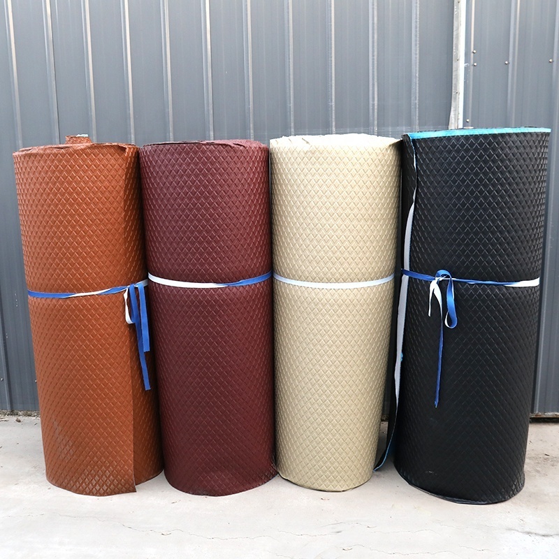 factory supply 1.8m width embroidery rolls with stitching designs and foam for car seat covers 5d car mat material