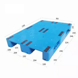 1200*1000 Wholesale Closed Flat Deck Hard Hygienic HDPE Warehouse Storage Plastic Pallet for Food Grade