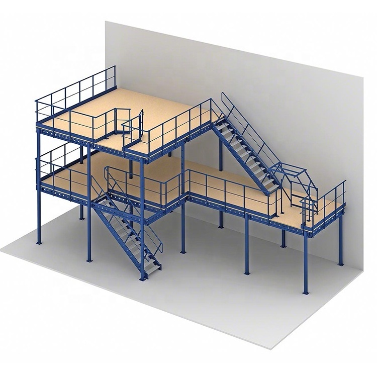 Heavy load Warehouse Storage Steel Shelving Multi-Tier Mezzanine Floor Racking System