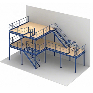 Heavy load Warehouse Storage Steel Shelving Multi-Tier Mezzanine Floor Racking System