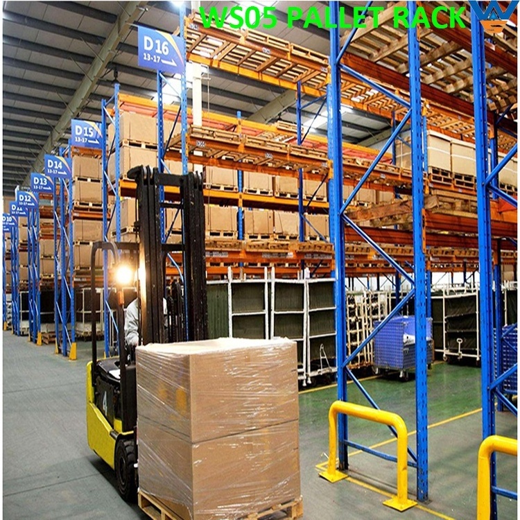 warehouse industrial shelving angle steel heavy duty pallet rack