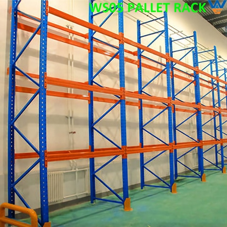 warehouse industrial shelving angle steel heavy duty pallet rack