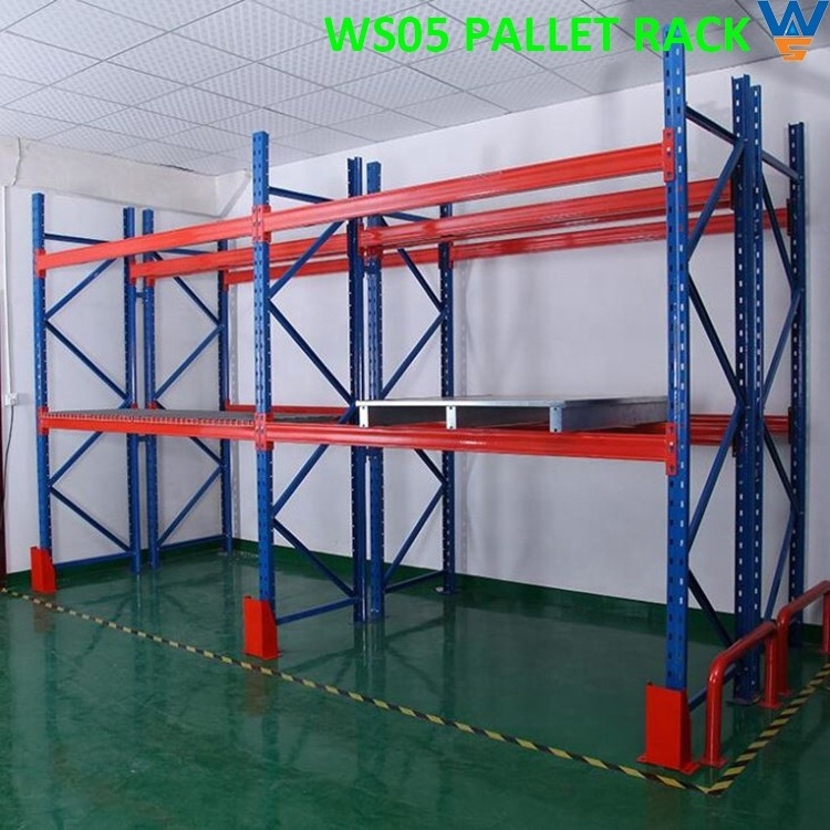 warehouse industrial shelving angle steel heavy duty pallet rack