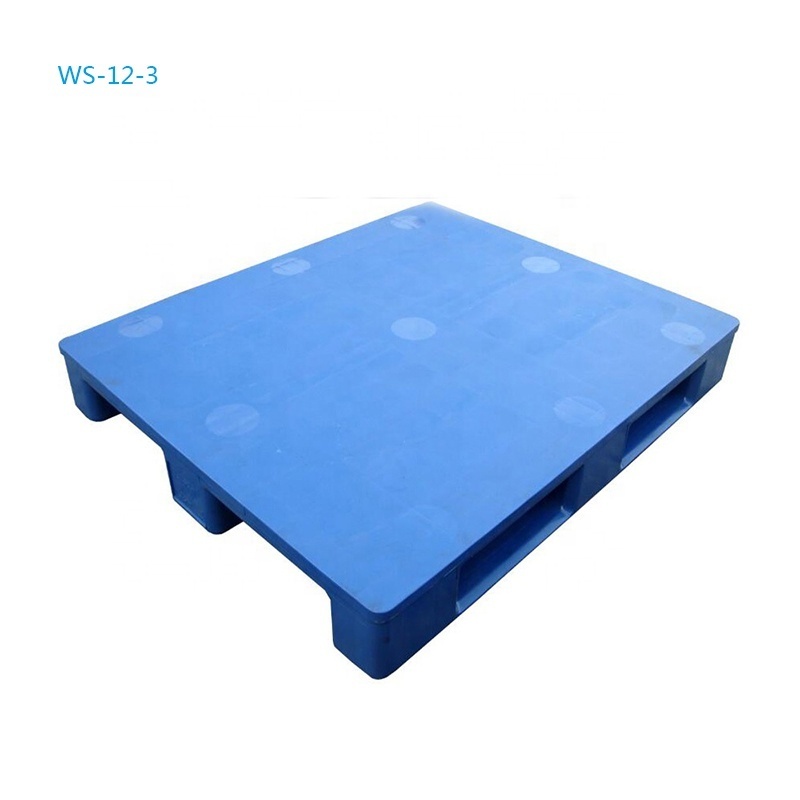 1200*1000 Wholesale Closed Flat Deck Hard Hygienic HDPE Warehouse Storage Plastic Pallet for Food Grade