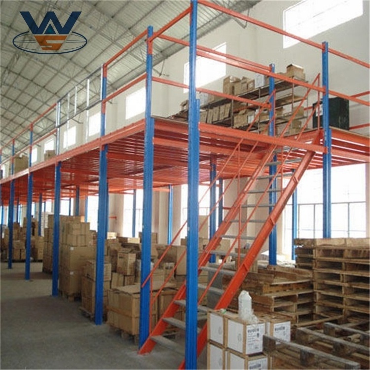 Popular Q235B Steel Multi- Tier Racking Heavy Duty Customized Industrial Warehouse Mezzanine  Floor Rack System