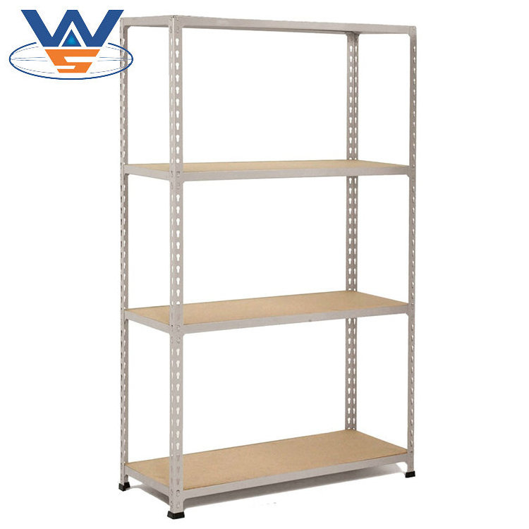 China Manufacturer Industrial Warehouse Storage Steel Light Duty Metal Rack Metal Boltless Shelving