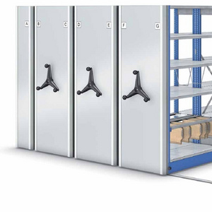 Metal Display Compact Storage High Density Mobile Shelving Tracking System