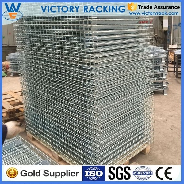 Q235B Cold Rolled Steel Collapsible Steel Stillage Storage Cage Stackable Warehouse Container from China Reliable Factory