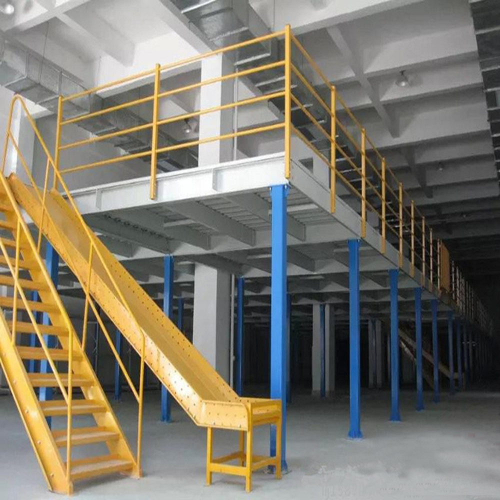 Heavy load Warehouse Storage Steel Shelving Multi-Tier Mezzanine Floor Racking System