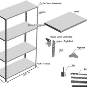 2023 Storage Boltless  Light Duty Rack Supermarket Shelf